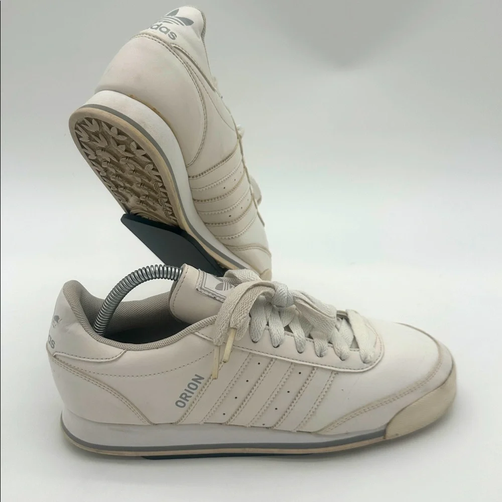 Adidas Orion Three Stripe White Lace Up Sneakers Men's Size 8